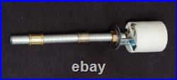 Art Deco Antique Brass Figural Table Lamp With Crackle Glass Globe Refurbished