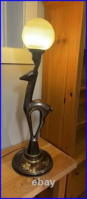 Art Deco Ashtray Stand Lamp