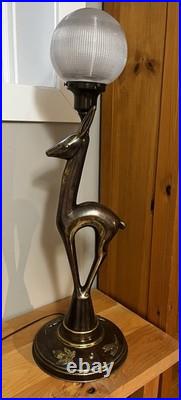 Art Deco Ashtray Stand Lamp