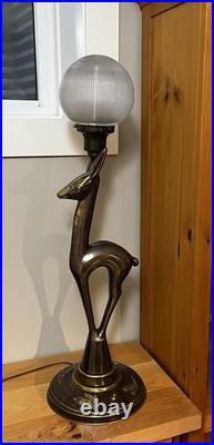 Art Deco Ashtray Stand Lamp