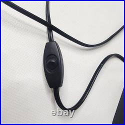 Art Deco Ballerina Statue Desk Lamp with Glass Skirt Shade 16 Tall