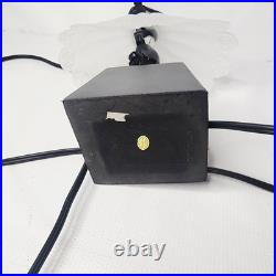 Art Deco Ballerina Statue Desk Lamp with Glass Skirt Shade 16 Tall