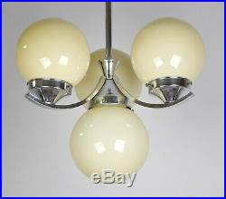 Art Deco Bauhaus Deckenlampe Chrom