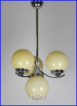 Art Deco Bauhaus Deckenlampe Chrom
