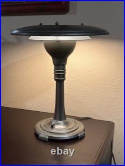 Art Deco Beautiful Desk Lamp Sight Light Corporation Deep River CT, circa 1940