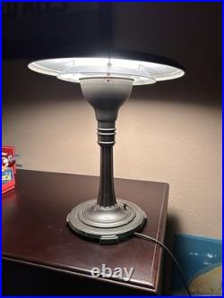 Art Deco Beautiful Desk Lamp Sight Light Corporation Deep River CT, circa 1940