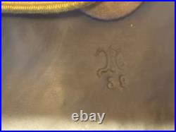 Art Deco Black Lamp Base 12 Shade Holder Working Hubbell Acorn Pull Socket #32