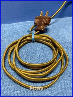 Art Deco Black Lamp Base 12 Shade Holder Working Hubbell Acorn Pull Socket #32