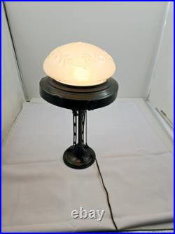 Art Deco Brass Bronze Table Lamp 16x9