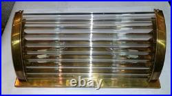 Art Deco Brass Glass Rod Wall Sconce Vintage Ship Passageway Vanity Light Lamp
