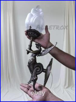 Art Deco Brass Mermaid Wall Sconce Vintage Art Nouveau Antique Lamp