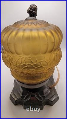 Art Deco Bronze Table Lamp See Description
