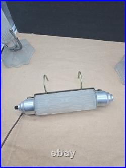 Art Deco Bullet Torpedo Skyscraper Lamps Headboard Lamp Boudoir 3 Lamp Set