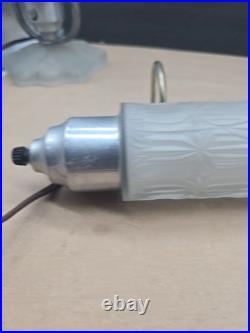 Art Deco Bullet Torpedo Skyscraper Lamps Headboard Lamp Boudoir 3 Lamp Set