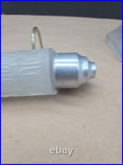 Art Deco Bullet Torpedo Skyscraper Lamps Headboard Lamp Boudoir 3 Lamp Set