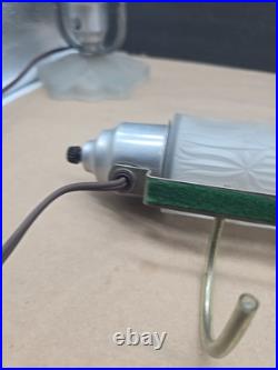 Art Deco Bullet Torpedo Skyscraper Lamps Headboard Lamp Boudoir 3 Lamp Set