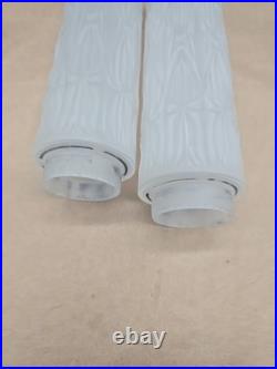 Art Deco Bullet Torpedo Skyscraper Lamps Headboard Lamp Boudoir 3 Lamp Set