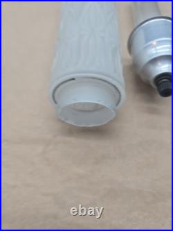 Art Deco Bullet Torpedo Skyscraper Lamps Headboard Lamp Boudoir 3 Lamp Set