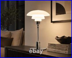 Art Deco Chrome Table Lamp Bauhaus Inspired Modern Luxury Accent Lighting