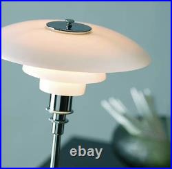 Art Deco Chrome Table Lamp Bauhaus Inspired Modern Luxury Accent Lighting