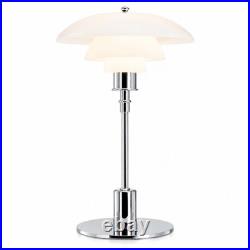 Art Deco Chrome Table Lamp Bauhaus Inspired Modern Luxury Accent Lighting