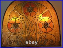 Art Deco Czech Mica & Glass Lamp