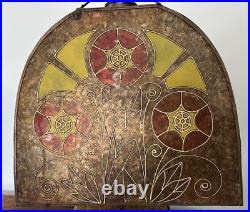 Art Deco Czech Mica & Glass Lamp