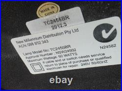 Art Deco Dancer Bronze Lady Figure Lamp Glass Shade VG Condition