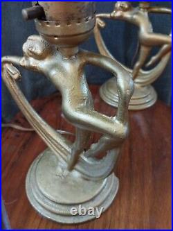 Art Deco Dancing Lady Small Table Lamp