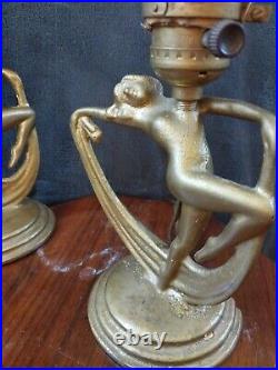 Art Deco Dancing Lady Small Table Lamp