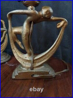 Art Deco Dancing Lady Small Table Lamp