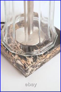 Art Deco Design Table Lamp Glass Tower Unique Skyscraper