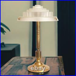 Art Deco Desk Lamp Golden Stairs Unique Brass Lamp Light