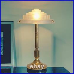Art Deco Desk Lamp Golden Stairs Unique Brass Lamp Light
