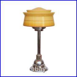 Art Deco Desk Lamp NOVA RELIANT Midcentury Unique Chrome Light