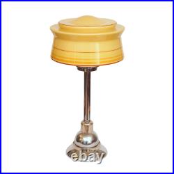 Art Deco Desk Lamp NOVA RELIANT Midcentury Unique Chrome Light