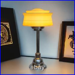 Art Deco Desk Lamp NOVA RELIANT Midcentury Unique Chrome Light