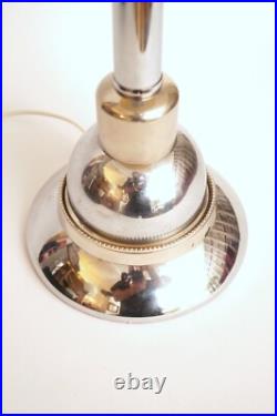 Art Deco Desk Lamp NOVA RELIANT Midcentury Unique Chrome Light