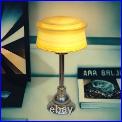 Art Deco Desk Lamp NOVA RELIANT Midcentury Unique Chrome Light