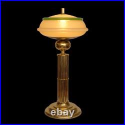 Art Deco Desk Lamp THE MAJESTIC Brass Lamp Unique 74Cm