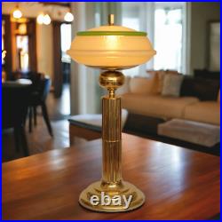 Art Deco Desk Lamp THE MAJESTIC Brass Lamp Unique 74Cm