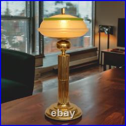 Art Deco Desk Lamp THE MAJESTIC Brass Lamp Unique 74Cm