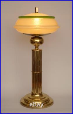 Art Deco Desk Lamp THE MAJESTIC Brass Lamp Unique 74Cm