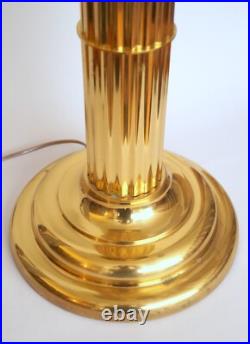 Art Deco Desk Lamp THE MAJESTIC Brass Lamp Unique 74Cm