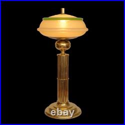 Art Deco Desk Lamp THE MAJESTIC Brass Lamp Unique 74Cm