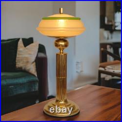 Art Deco Desk Lamp THE MAJESTIC Brass Lamp Unique 74Cm