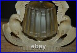 Art Deco Double Eagle Lamp Frankart Nuart Era Decorative Arts Figural Light