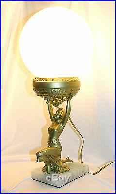 Art Deco Egyptian Revival Figurine Lamp 1920's