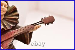 Art Deco Figural Jester Chiparus Madeline Player Accent Table Lamp Clown Acrobat