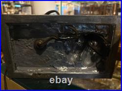 Art Deco Figural Nude Lamp with Frosted Glass Shade